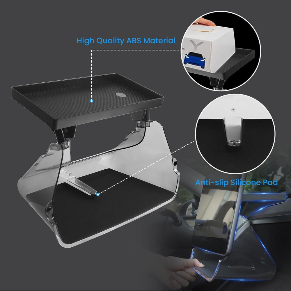 2in1 Magnetic Center Console Screen Storage Tray For Model 3/Y