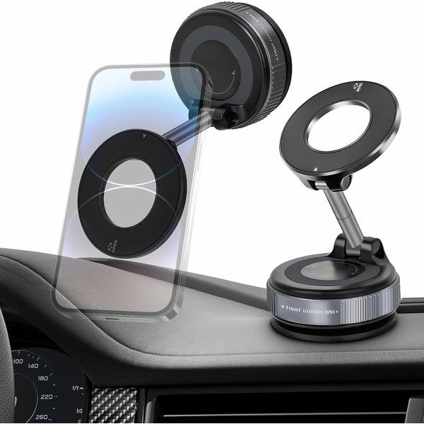 Foldable Magnetic Phone Holder — Dashboard & Windshield