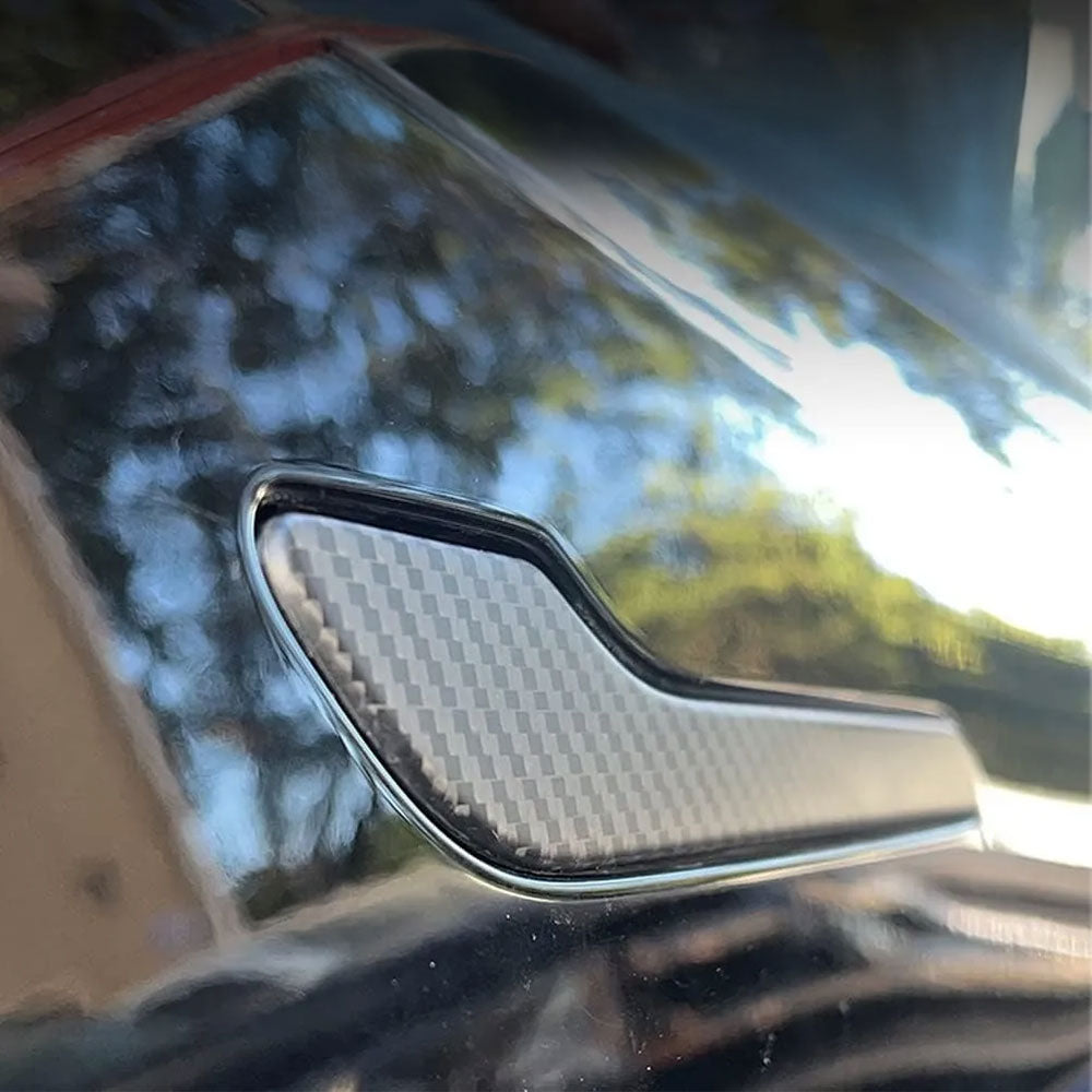 Real Carbon Fibre  Car Door Handle Wrap Cover For Tesla Model 3(2024-2026)/Model Y(2025-2026)
