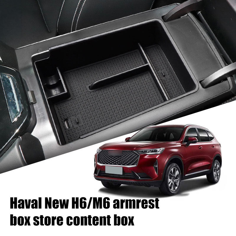 Center Armrest Storage Box Organizer For GWM Haval H6 / H6GT (2021-2025)