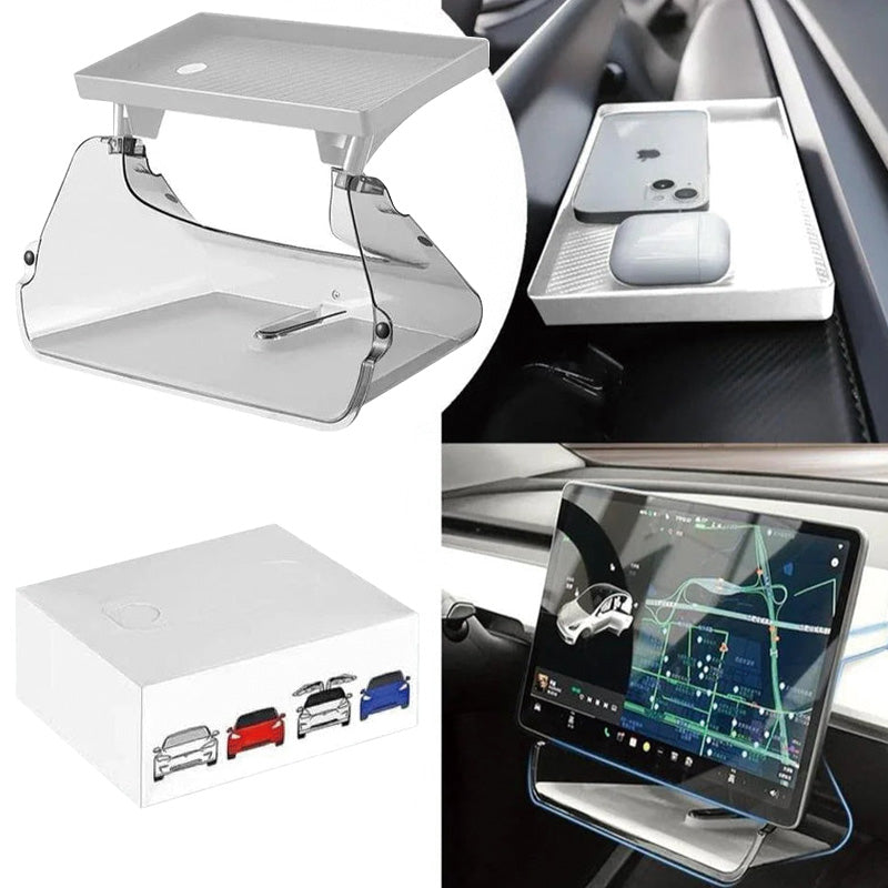 2in1 Magnetic Center Console Screen Storage Tray For Tesla Model 3 (2021-2023)/Model Y (2022-2024)