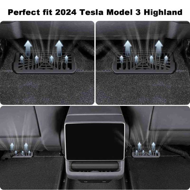 Under Seat Air Vent Grilles  For Tesla  Model 3 (2024-2026)