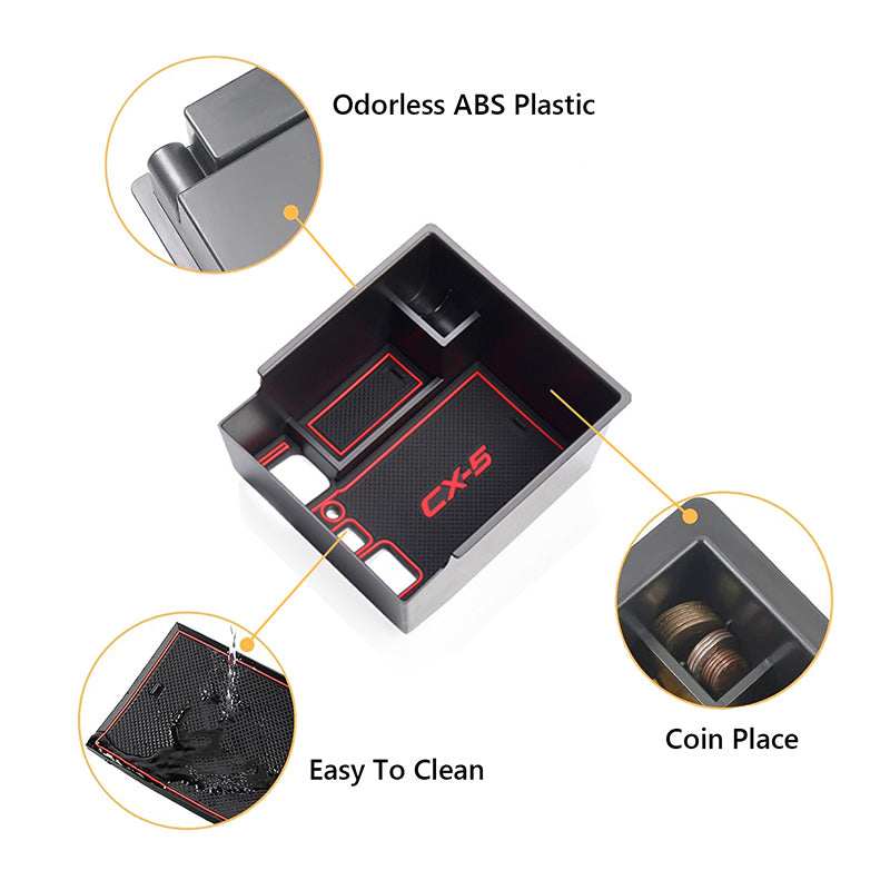 Centre Console Armrest Organizer For Mazda CX-5 (2017–2026)