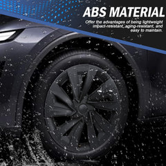19" Bladed Wheel Covers Matt Black For Tesla Model Y(2025-2026)
