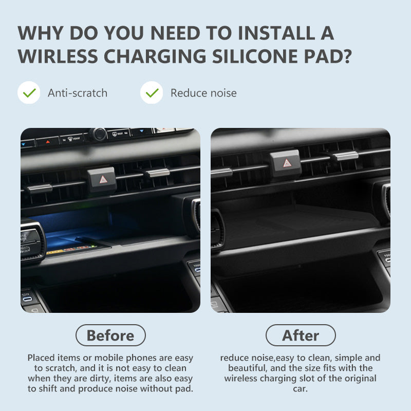 Wireless Charging Silicone Pad For Toyota RAV4 (2026)