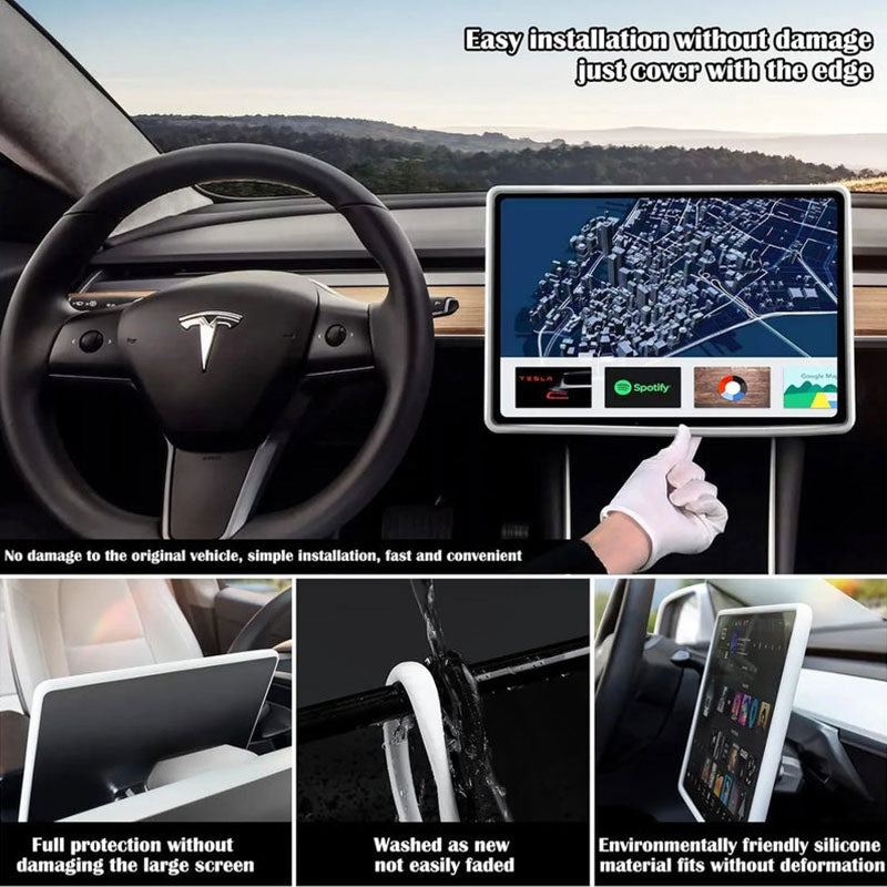 Edge Guard Screen Decor Protector For Tesla Model 3 (2021-2023) /Model Y (2022-2024)