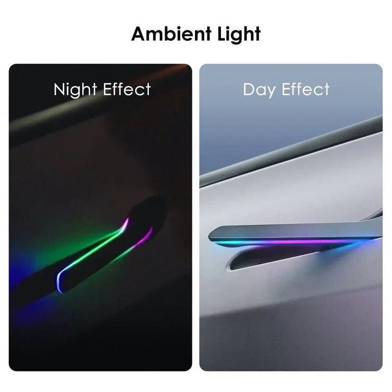 Smart Electric Door Handle With LED For Tesla Model Y (2025-2026)/Model 3(2024-2026)