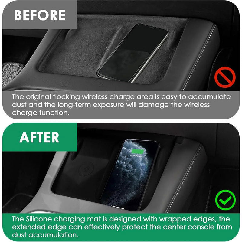 Wireless Charging Liner Protector For Tesla Model 3 (2021-2023) /Model Y (2022-2024)