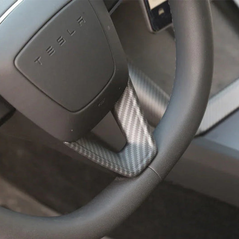 Steering Wheel Decorative Overlay For Tesla Model 3 (2024-2026)/ Model Y (2025-2026 Juniper)