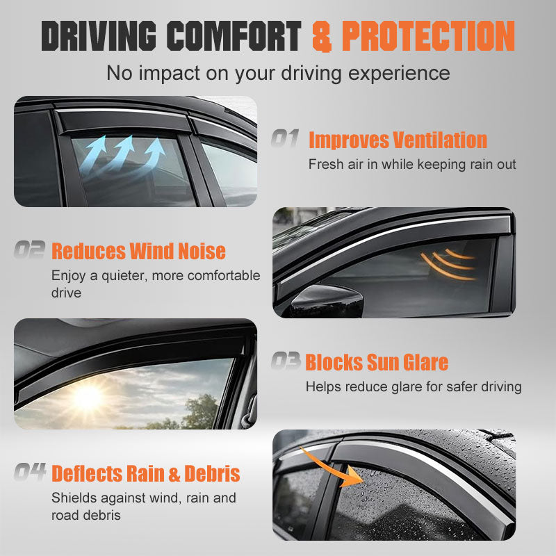 Weather Shields Window Visors For Chery Tiggo 8 Super Hybrid (2025-2026)