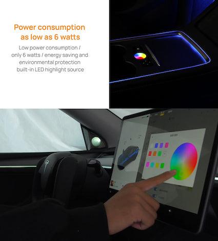 Laser Engraving Atmosphere Light for Model3/Y (Only In-Store Installation) - TESDADDY