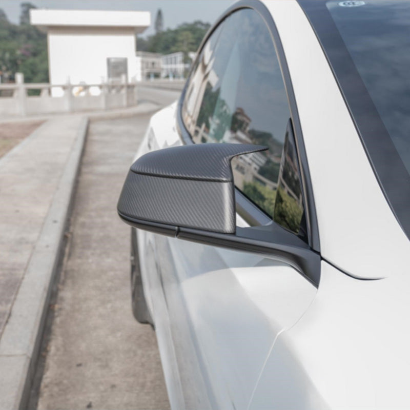 Real Carbon Fibre Rear View Mirror Covers For Tesla Model Y(2025-2026)