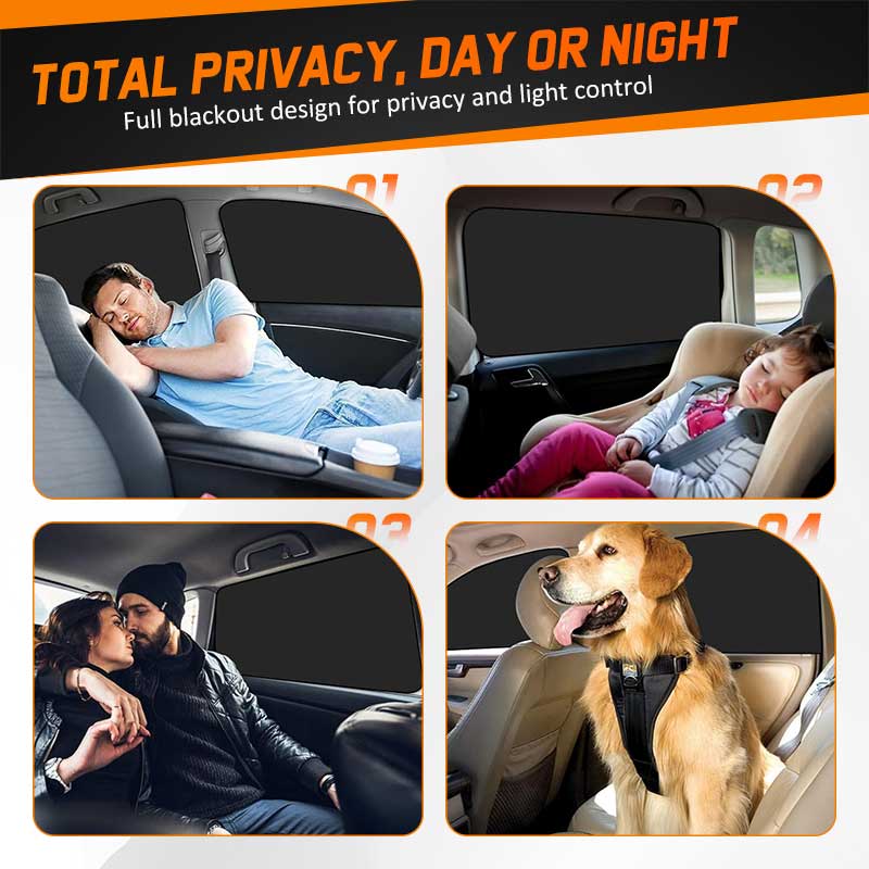 Privacy Curtains & Full Window Sunshades For Audi Q5 (2009-2026)