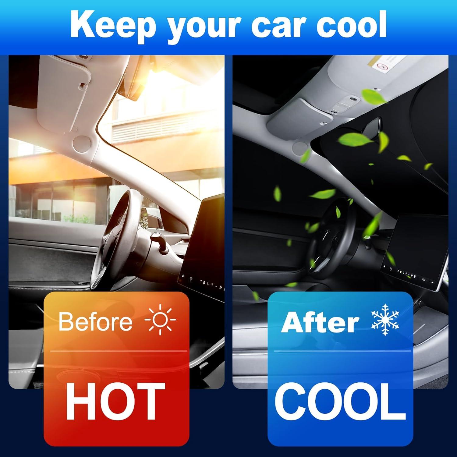 Privacy Curtains & Full Windows Sunshade For Model 3 -TESDADDY