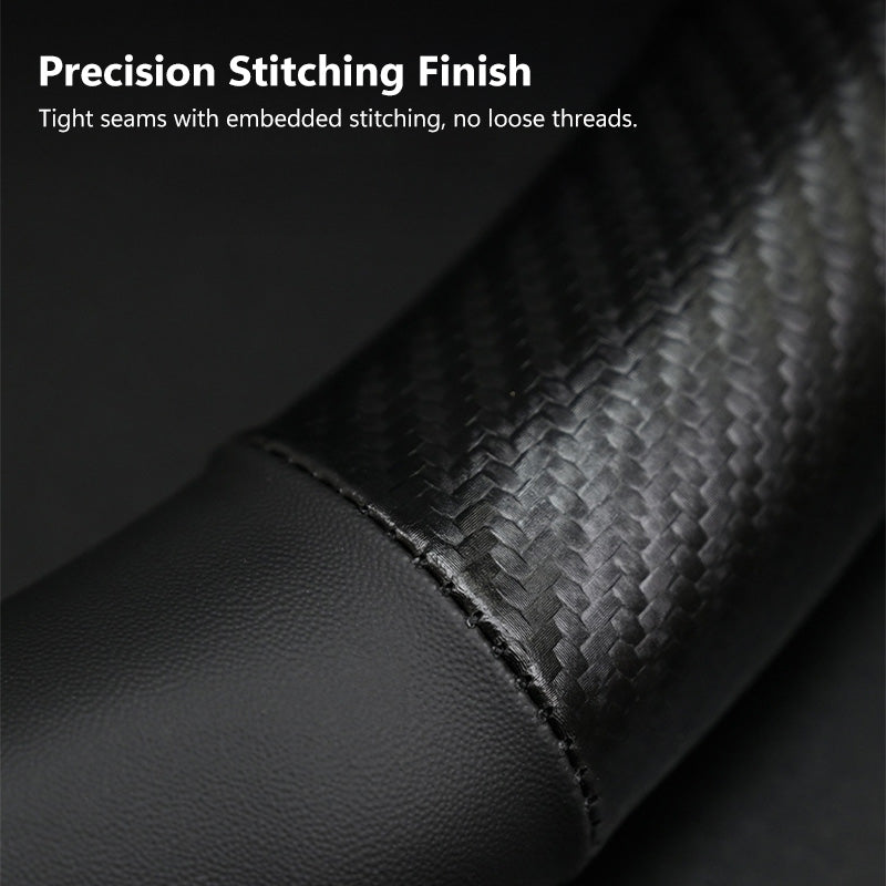 Carbon Fiber Style Nappa Leather Steering Wheel Cover For Chery (2023-2026)