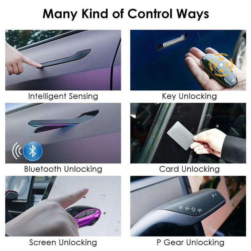 Smart Electric Door Handle With LED For Tesla Model Y (2025-2026)/Model 3(2024-2026)