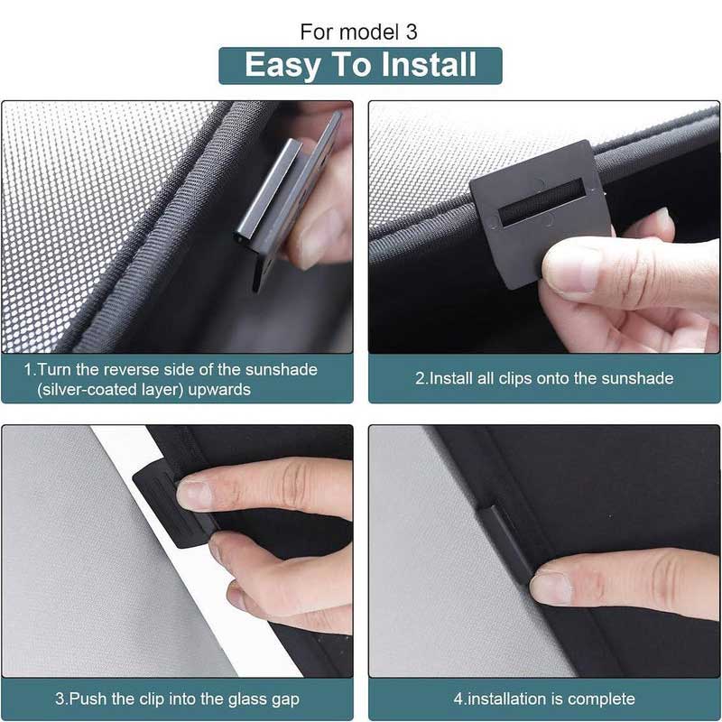 Glass Roof Sunshade For Tesla Model 3 (2024-2026)