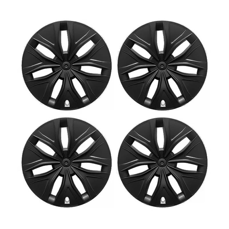 19" Matt Black Aero Wheel Covers For Tesla Model Y L (2026)
