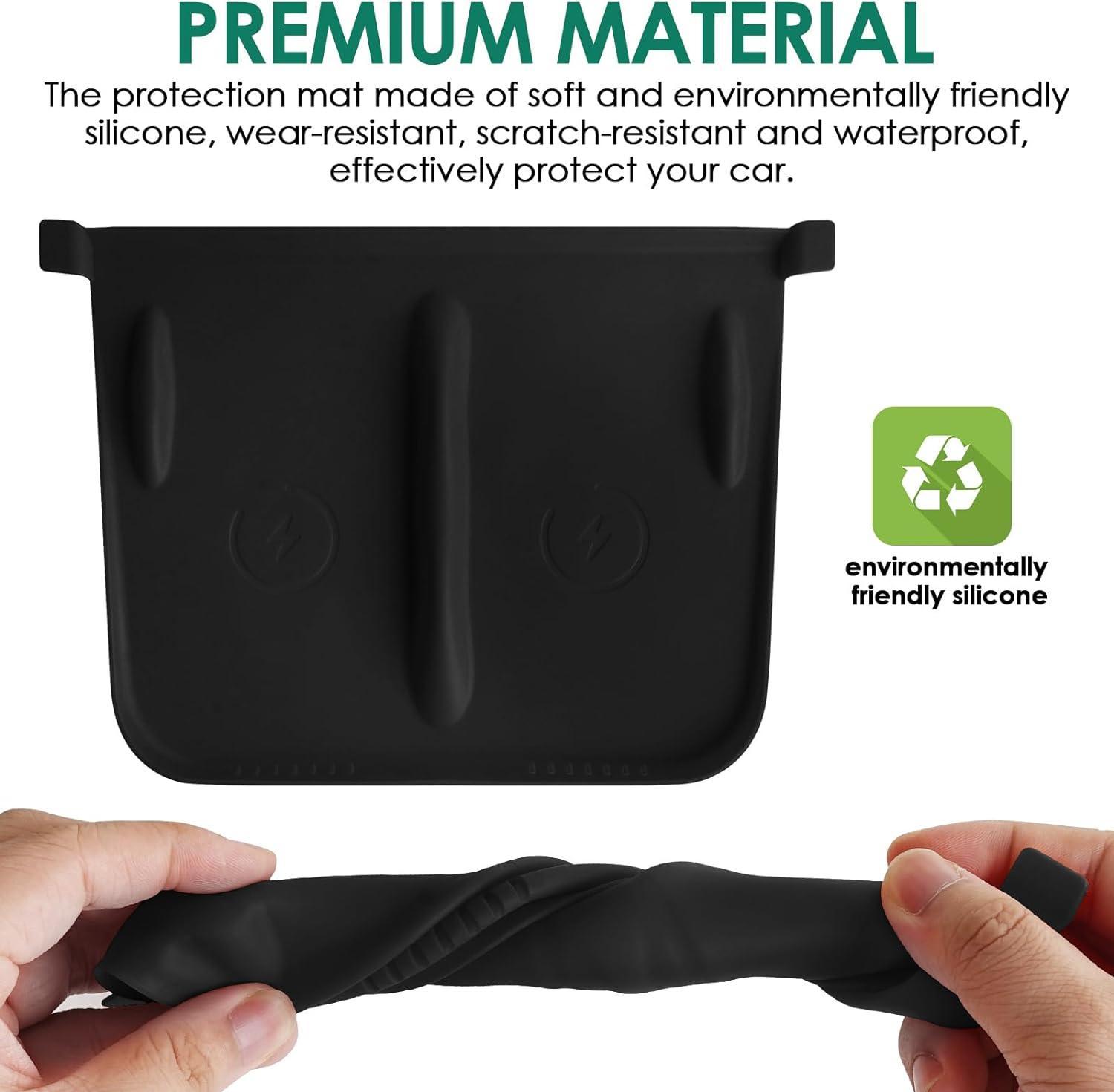 Center Console Wireless Charging Silicone Liner Protector For Model 3/Y - TESDADDY