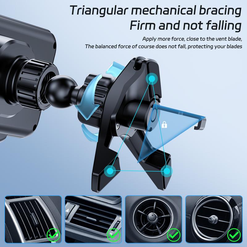 15W Dual Coil Wireless Car Charger Phone Mount