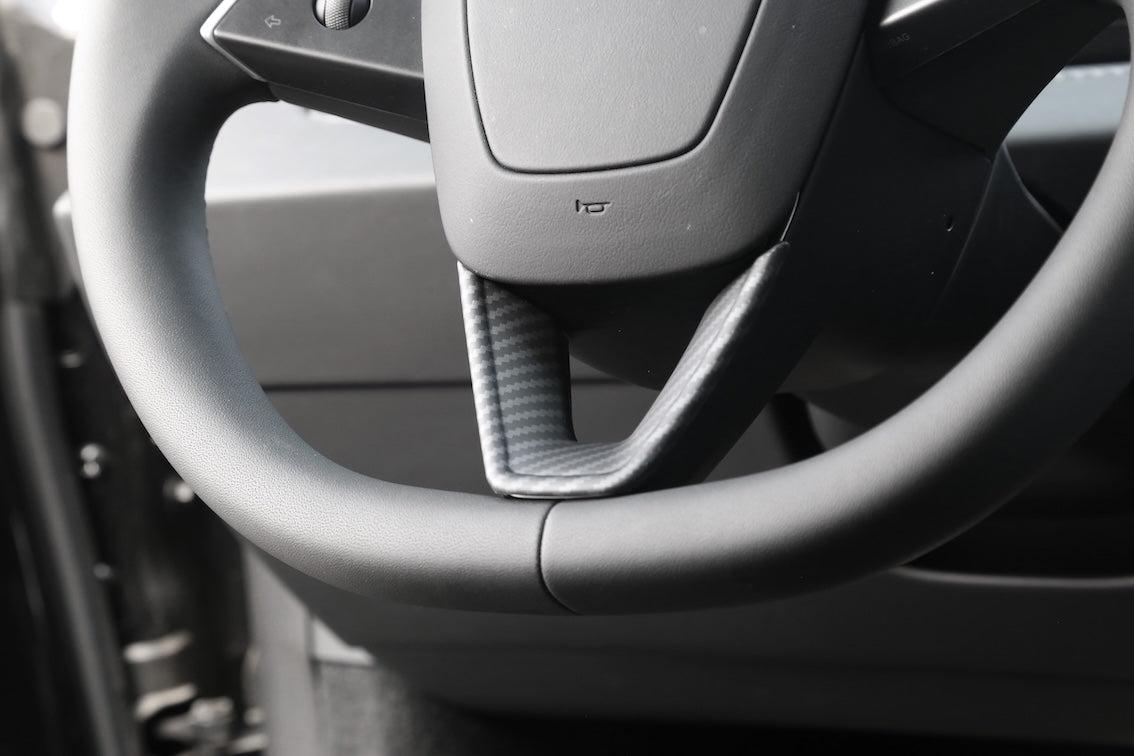 Steering Wheel Decorative Overlay For Tesla Model 3 (2024-2026)/ Model Y (2025-2026 Juniper)