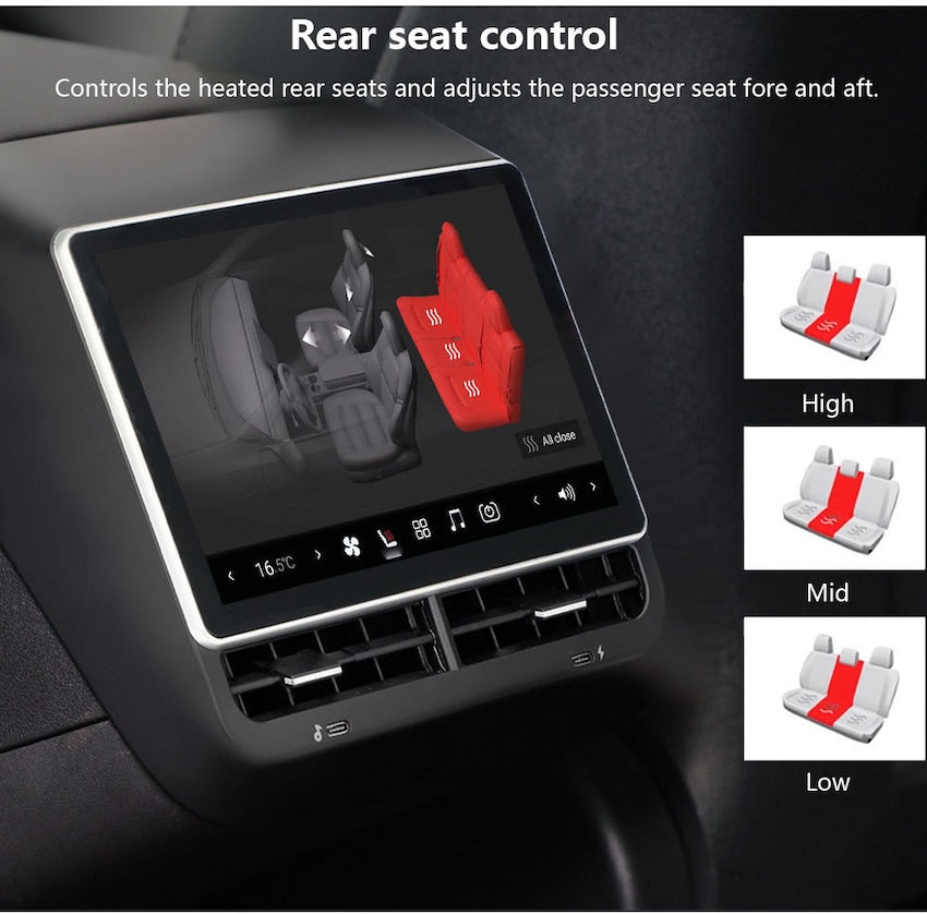 8.8'' Andriod Rear Entertainment Screen (New) For Tesla Model 3 (2018-2023)/Model Y (2022-2026)