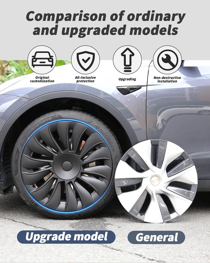 19‘’ Turbine Wheel Cover For Model Y - TESDADDY