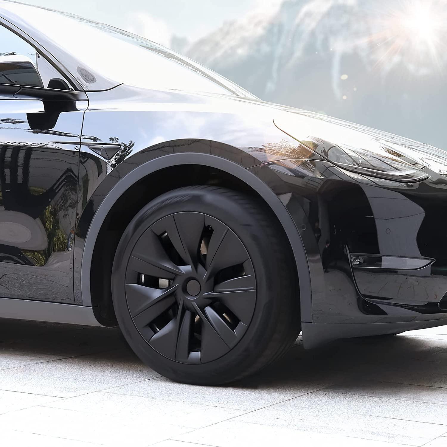 19‘’ Matte Black Hubcap Wheel Covers for Model Y 