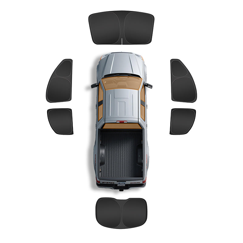 Privacy Curtains & Full Window Sunshades For Chevrolet Silverado (2007-2026)