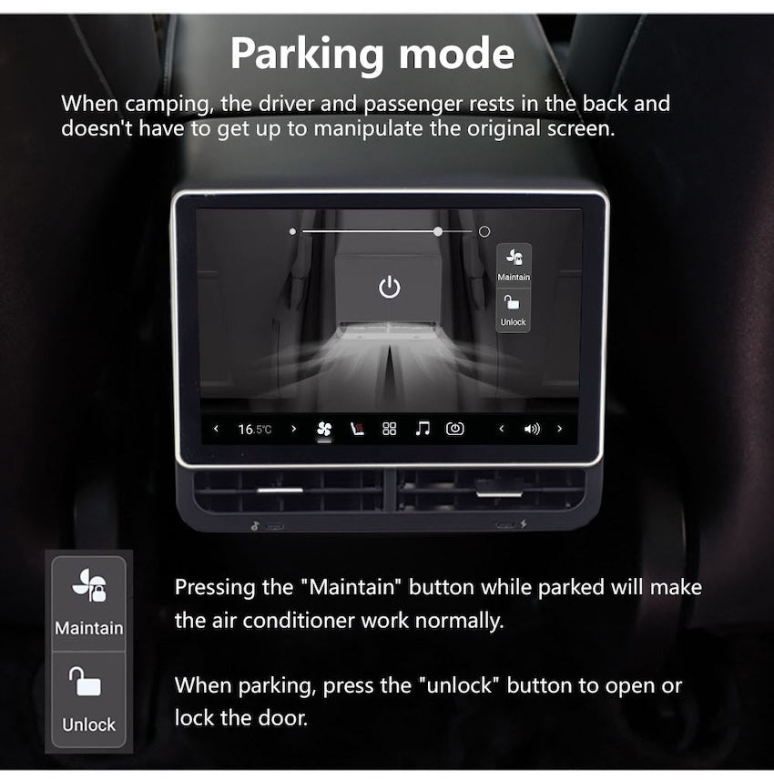 8.8'' Andriod Rear Entertainment Screen (New) For Tesla Model 3 (2018-2023)/Model Y (2022-2026)