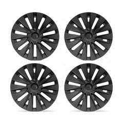 19‘’ Bladed Wheel Covers Matt Black For Model Y - TESDADDY