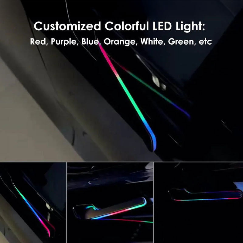 Smart Electric Door Handle With LED For Tesla Model Y (2025-2026)/Model 3(2024-2026)