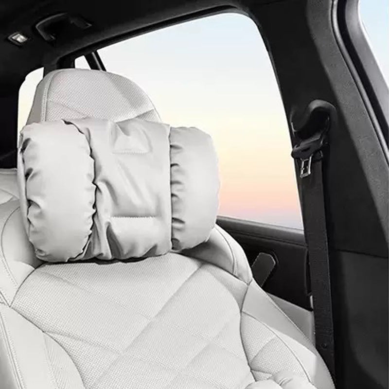 Nappa Leather Padded Neck & Lumbar Support Pillow