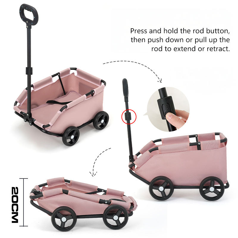 PawRoll Compact Pet Stroller