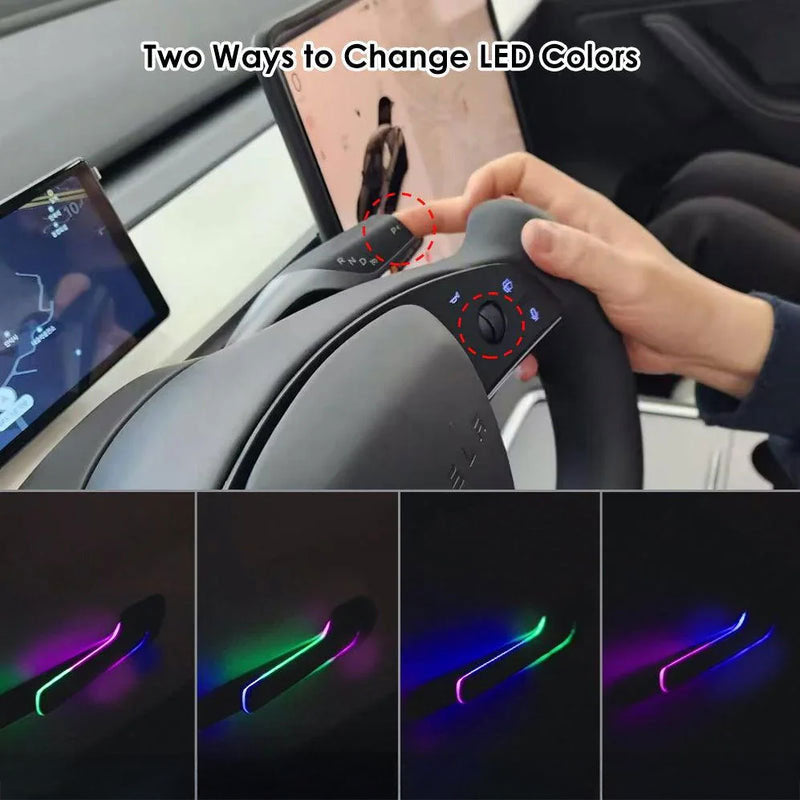 Smart Electric Door Handle With LED For Tesla Model Y (2025-2026)/Model 3(2024-2026)