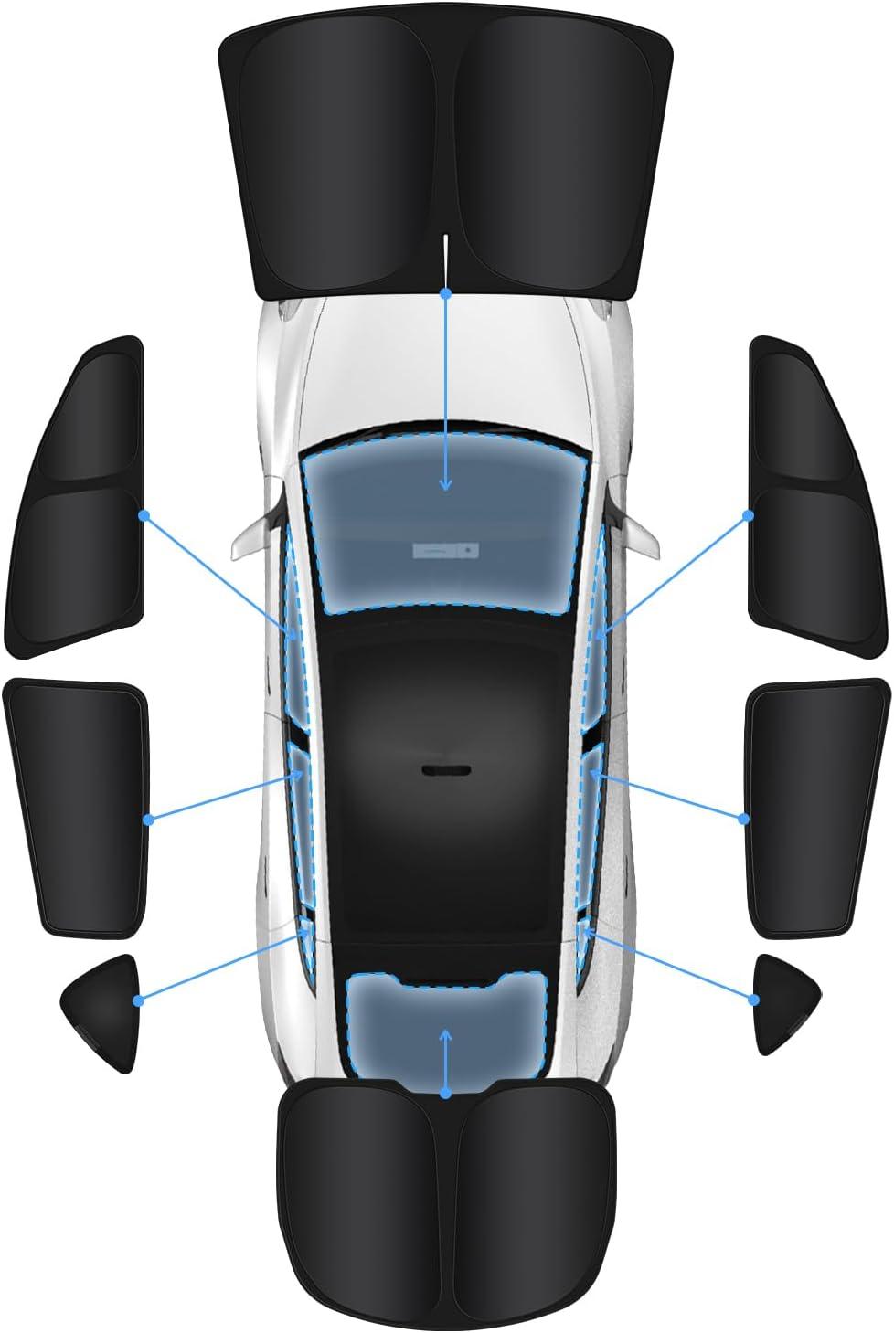Privacy Curtains & Full Windows Sunshade For Model Y - TESDADDY