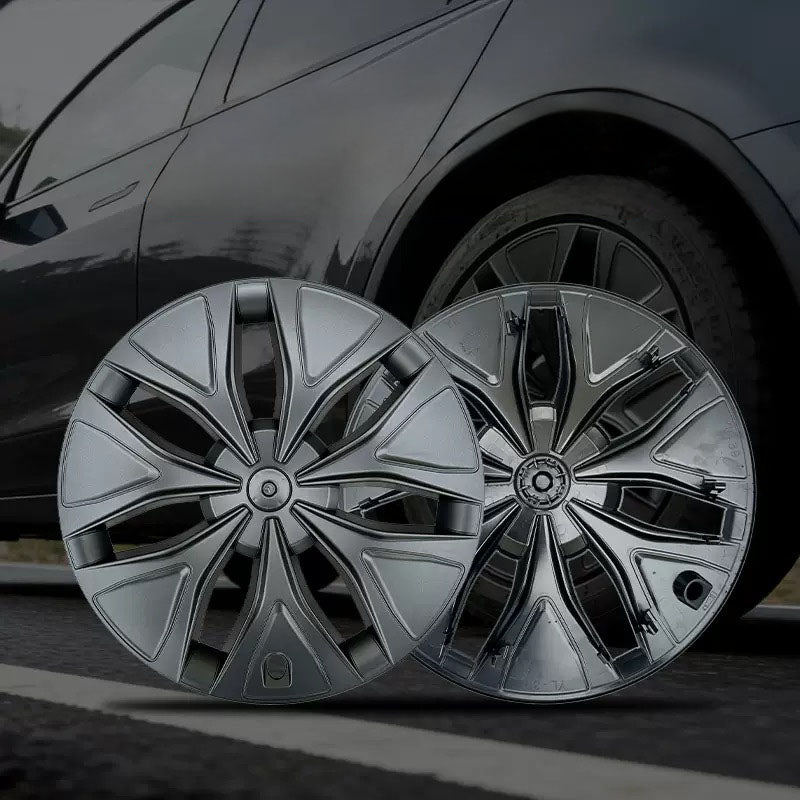 19" Matt Black Aero Wheel Covers For Tesla Model Y L (2026)