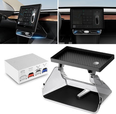 2in1 Magnetic Center Console Screen Storage Tray For Model 3/Y
