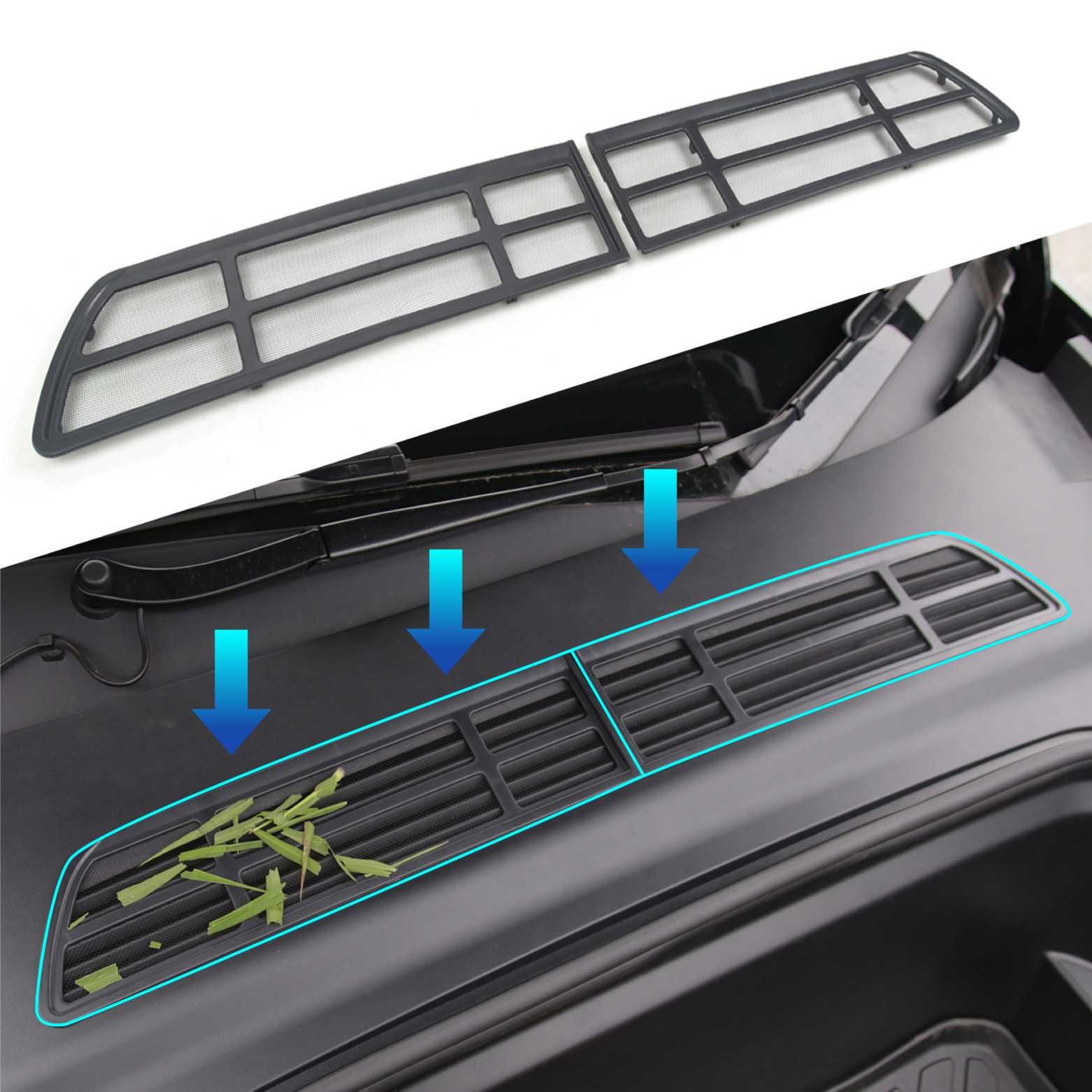 Bundle2：Protective Vent&Filters Set For Model Y