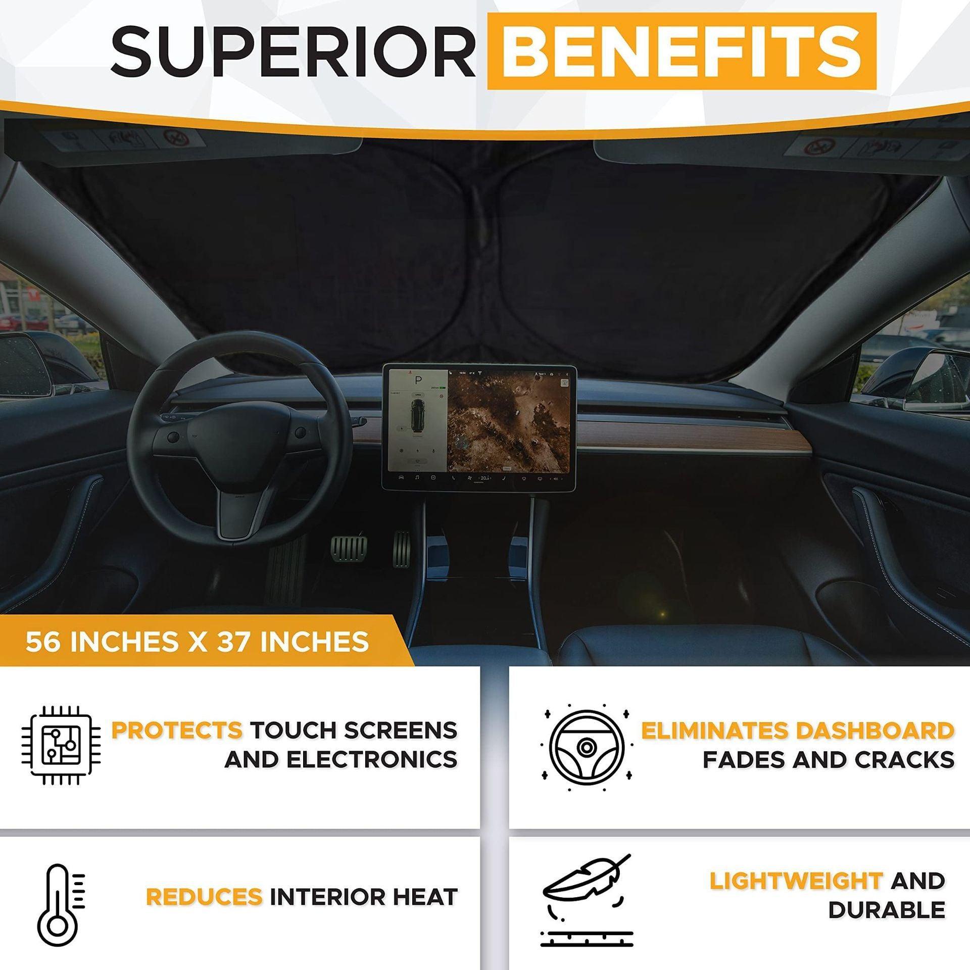 Windscreen Sunshade For Model 3 - TESDADDY