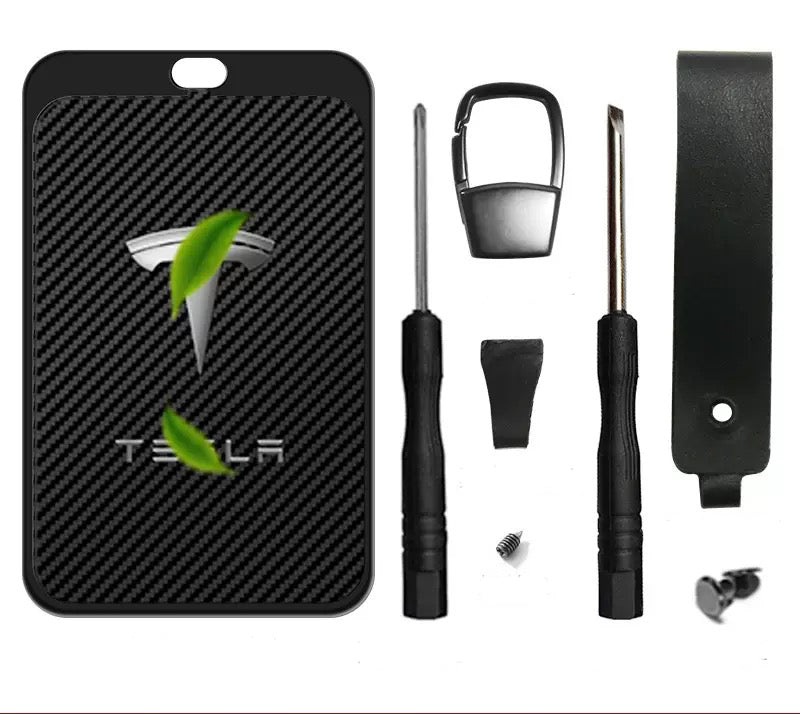 Tesla Carbon Fiber Key Card Holder Case For Tesla Model Y (2022-2024)