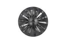 19‘’ Helios Wheel Covers Matt Black For Model Y - TESDADDY