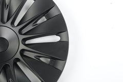 19‘’ Helios Wheel Covers Matt Black For Model Y - TESDADDY