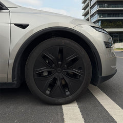 19" Matt Black Aero Wheel Covers For Tesla Model Y L (2026)