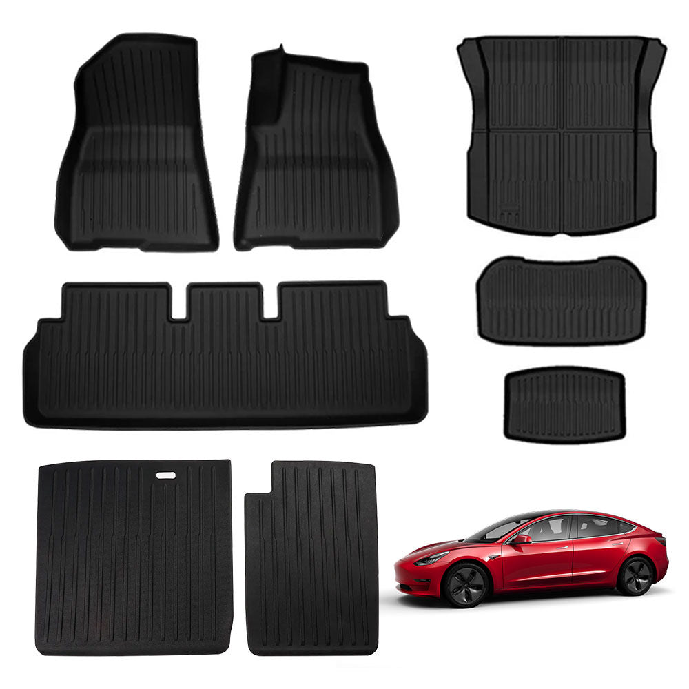 Bundle: Floor Mats And Liners For Tesla Model 3 (2024-2026)