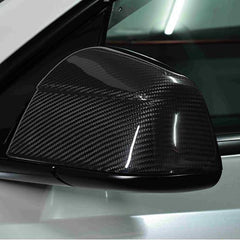 Real Carbon Fibre Rear View Mirror Covers For Tesla Model Y(2025-2026)