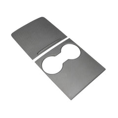 Exact cutouts for cup holders and lid.