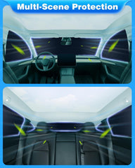 Privacy Curtains & Full Windows Sunshade For Model Y - TESDADDY