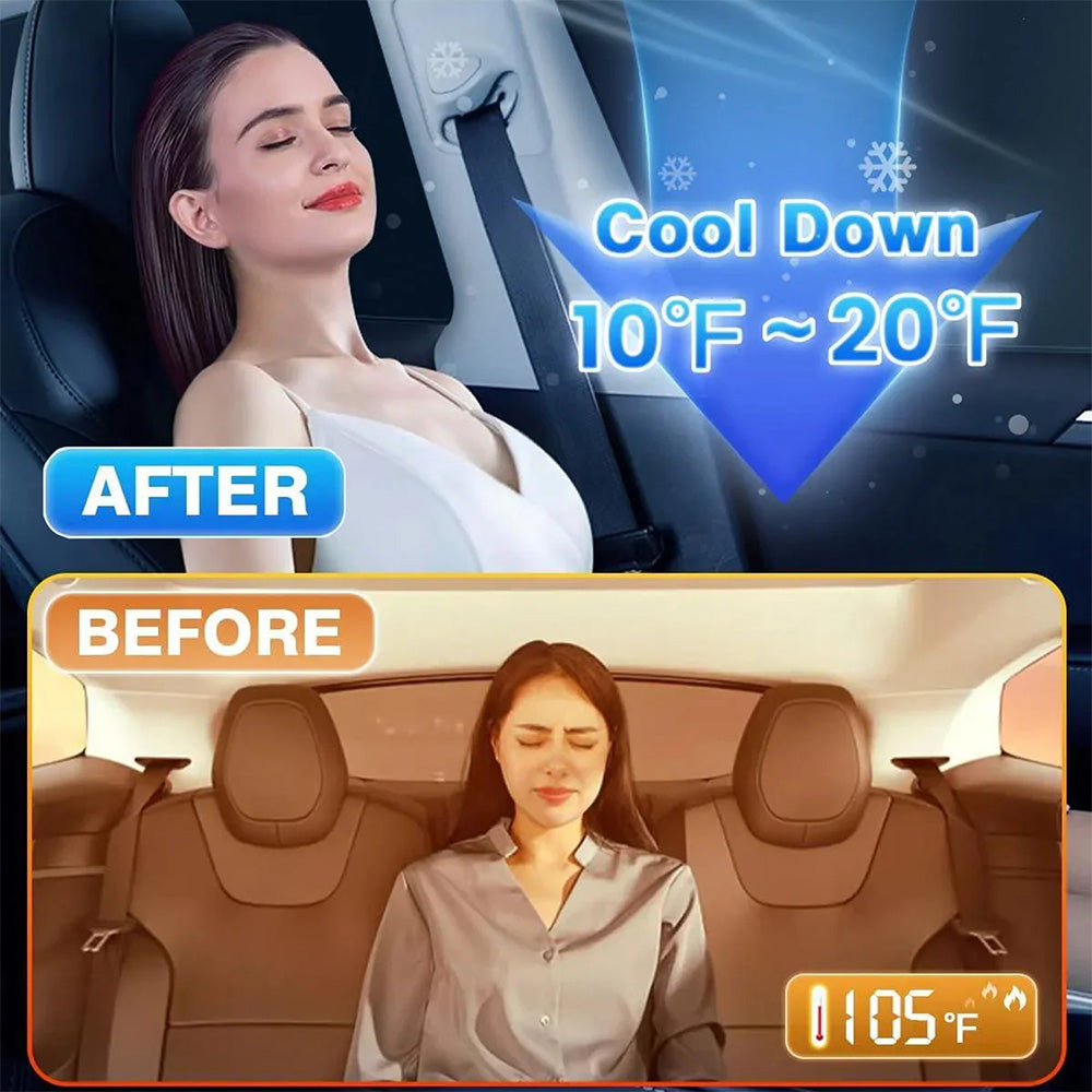 Privacy Curtains & Full Window Sunshades For Tesla Model Y (2022-2026)