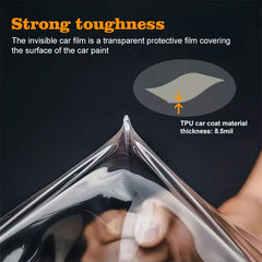 Thick TPU film showing high flexibility and impact resistance.
